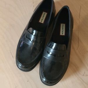 Black rubber loafers HUNTER